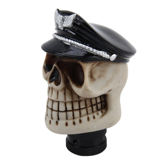 Universal Skull with A Hat Shape Car Gear Shift Knob Modified Car Gear Shift Knob Auto Transmission Shift Lever Knob Resin Gear Knobs by buy2fix