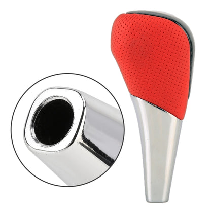 Universal High Carbon Fiber Texture Leather Hole Pattern Car Gear Shift Knob Modified Shifter Lever Knob by buy2fix