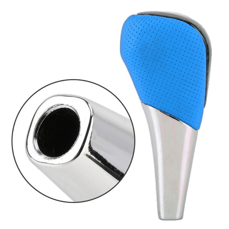 Universal High Carbon Fiber Texture Leather Hole Pattern Car Gear Shift Knob Modified Shifter Lever Knob by buy2fix