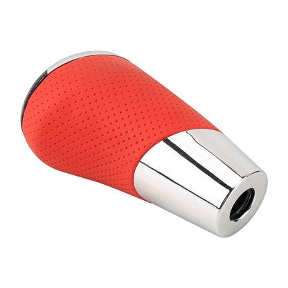 Universal Carbon Fiber Texture Leather Hole Pattern Car Gear Shift Knob Modified Shifter Lever Knob by buy2fix