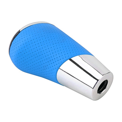 Universal Carbon Fiber Texture Leather Hole Pattern Car Gear Shift Knob Modified Shifter Lever Knob by buy2fix