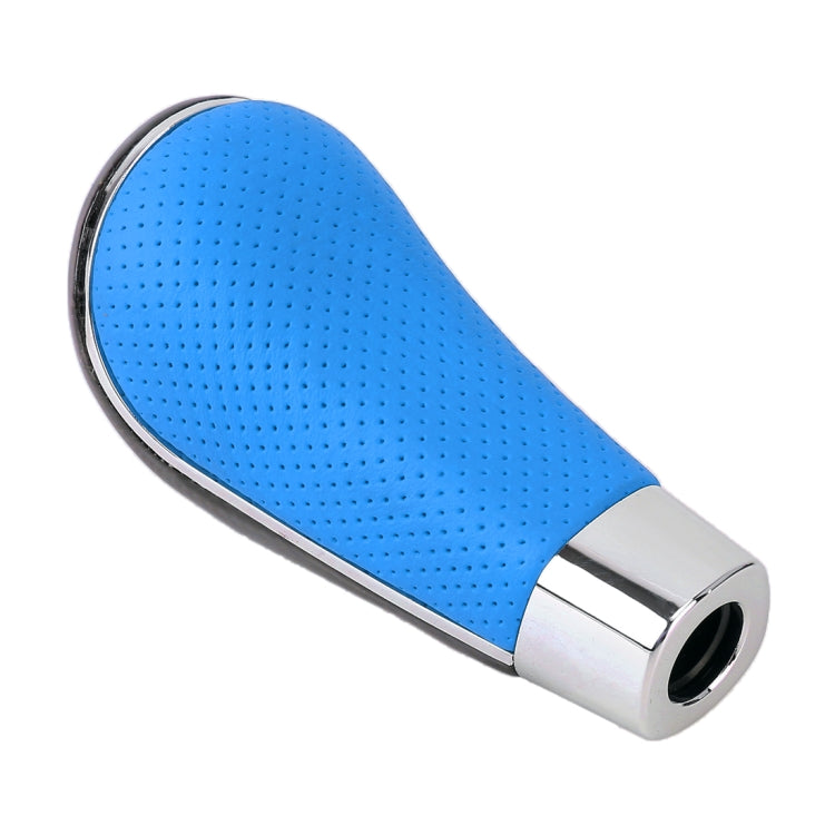 Universal Carbon Fiber Texture Leather Hole Pattern Car Gear Shift Knob Modified Shifter Lever Knob by buy2fix