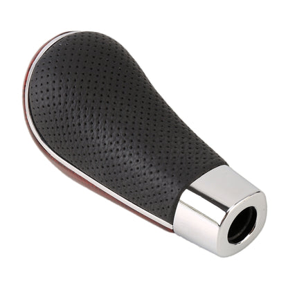 Universal Carbon Fiber Texture Leather Hole Pattern Car Gear Shift Knob Modified Shifter Lever Knob by buy2fix