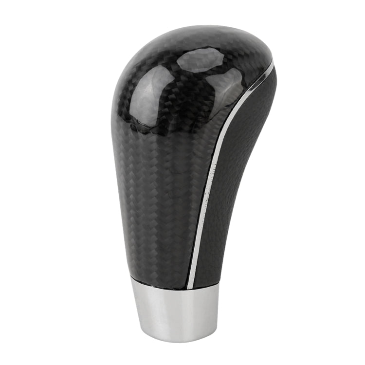 Universal Carbon Fiber Texture Leather Hole Pattern Car Gear Shift Knob Modified Shifter Lever Knob by buy2fix