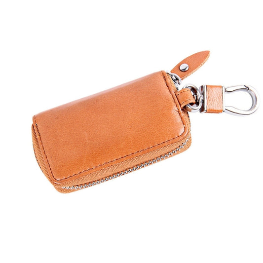 Universal Pure Cow Leather Waist Hanging Zipper Wallets Key Holder Bag (No Include Key) by buy2fix