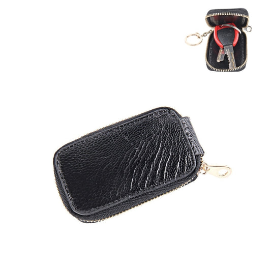 Universal Pure Cow Leather Waist Hanging Zipper Wallets Key Holder Bag (No Include Key) by buy2fix