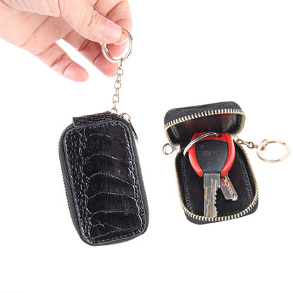 Universal Pure Cow Leather Waist Hanging Zipper Wallets Key Holder Bag (No Include Key) by buy2fix