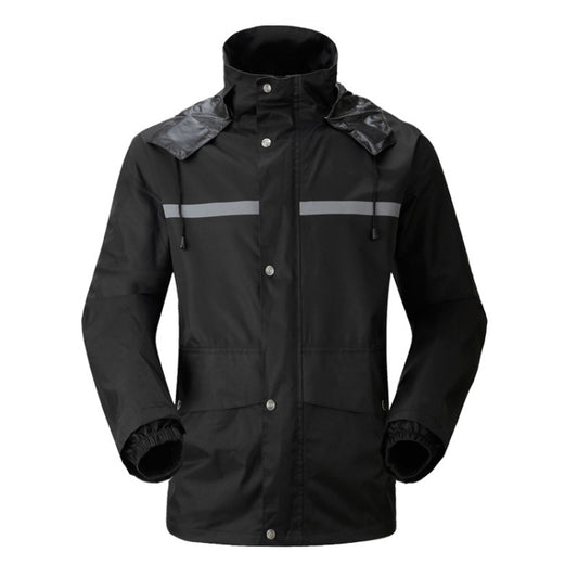 Durable Reflective Motorcycle Split Raincoat Pants Riding Bicycle Electric Bike Windproof Waterproof Rain Wear for Adult, Size: M(Black) - Raincoats by buy2fix | Online Shopping UK | buy2fix