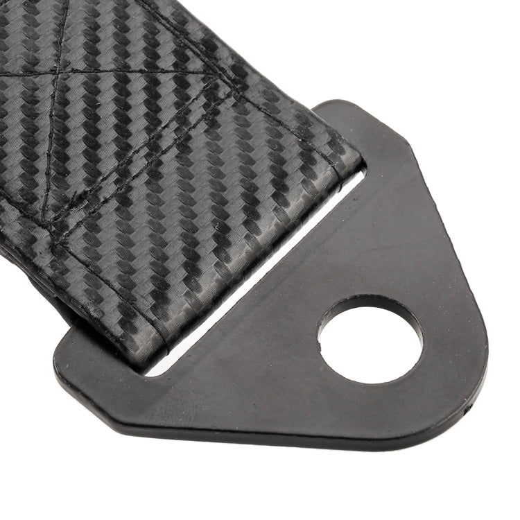 Car Universal Tow Strap Screw Hole Carbon Fiber Towing Rope by buy2fix