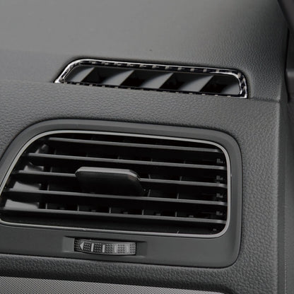 Car Carbon Fiber Air Outlet Decorative Sticker for Volkswagen Golf 7 2013-2017, Left Drive by buy2fix