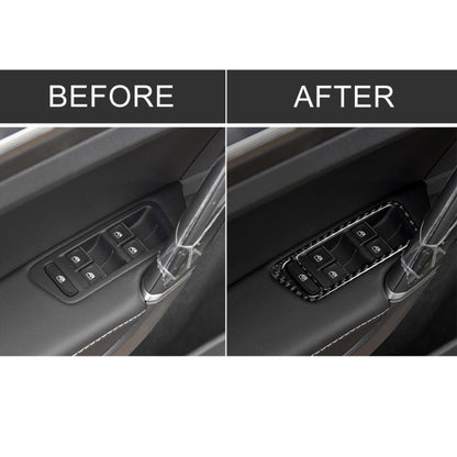 Car Carbon Fiber Window Lift Panel Decorative Sticker for Volkswagen Golf 7 2013-2017, Left Drive by buy2fix