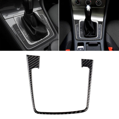 Car Carbon Fiber Gear Position Panel Frame Decorative Sticker for Volkswagen Golf 7 2018-, without Hole and Start and Stop, Left Drive by buy2fix