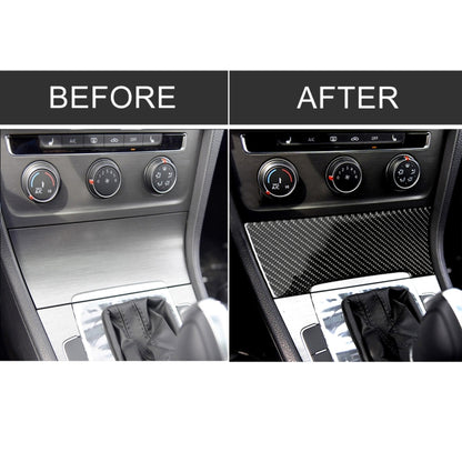 Car Carbon Fiber Cigarette Lighter Decorative Sticker for Volkswagen Golf 7 2013-2017 by buy2fix