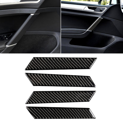 Car Carbon Fiber Door Handle Decorative Sticker for Volkswagen Golf 7 2013-2017 by buy2fix