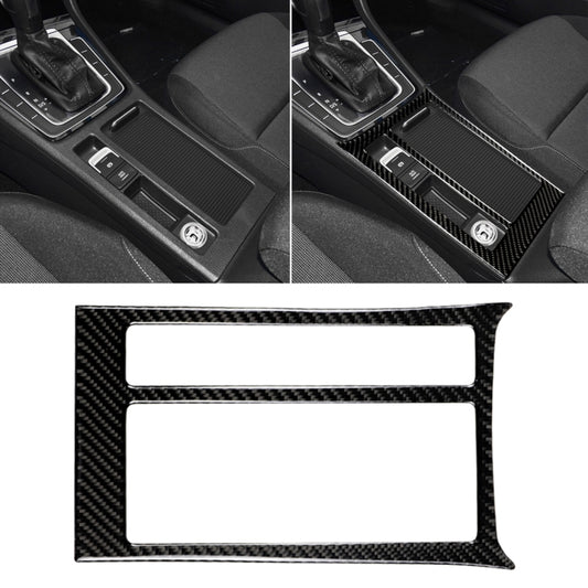 Car Carbon Fiber Water Cup Panel Decorative Sticker for Volkswagen Golf 7 2013-2017, Left Drive by buy2fix