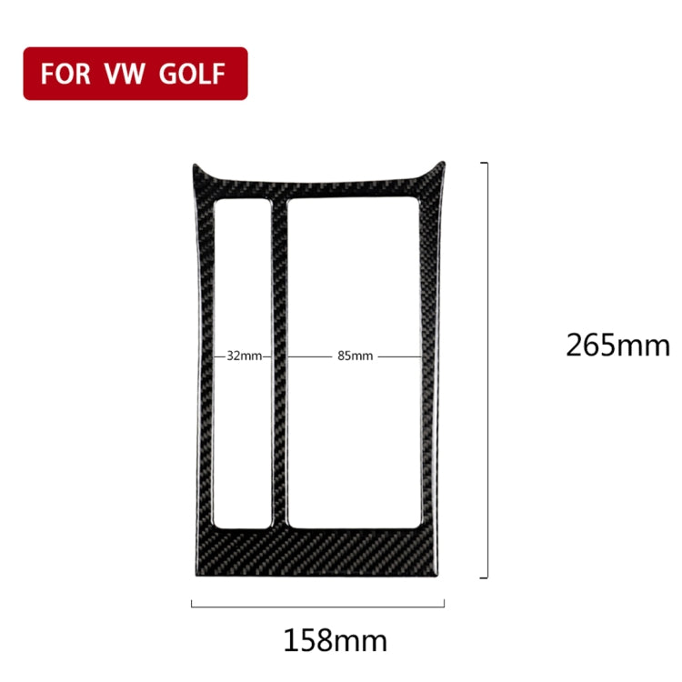 Car Carbon Fiber Water Cup Panel Decorative Sticker for Volkswagen Golf 7 2013-2017, Left Drive by buy2fix