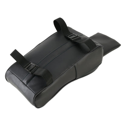 Universal Car PU Leather and Memory Foam Wrapped Armrest Box Car Armrest Box Mat with Phone Holder Storage Bag & Card Slot (Brown) by buy2fix