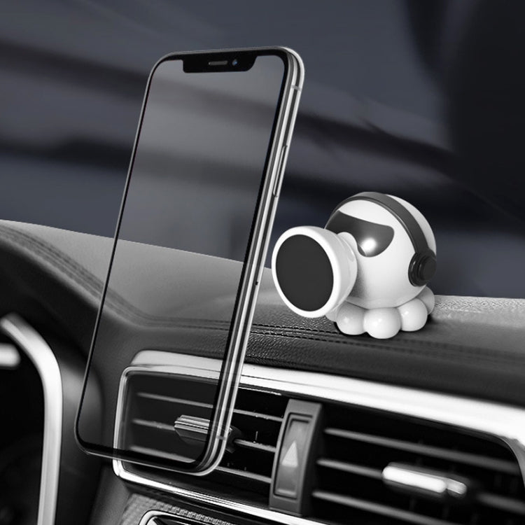 Car Octopus Shape Magnetic Mobile Phone Holder (White) by buy2fix