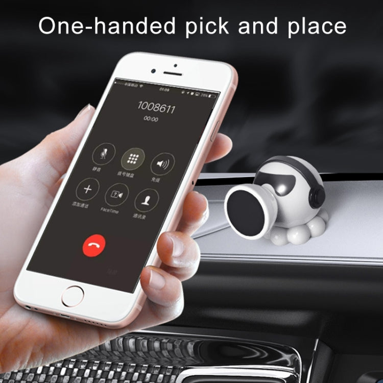 Car Octopus Shape Magnetic Mobile Phone Holder (White) by buy2fix