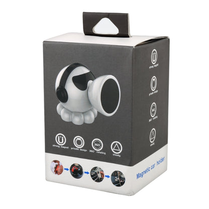 Car Octopus Shape Magnetic Mobile Phone Holder (White) by buy2fix