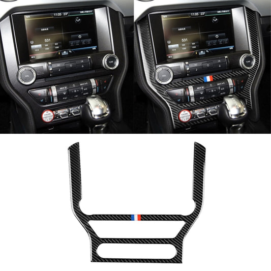 Car USA Color Carbon Fiber CD Panel Decorative Sticker for Ford Mustang 2015-2017 by buy2fix