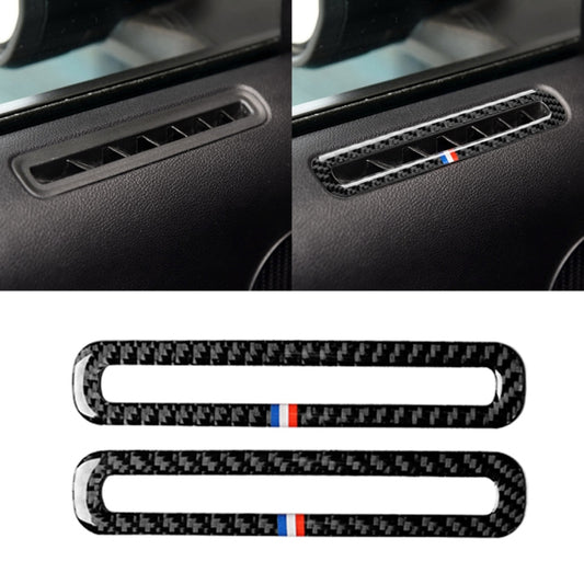 2 PCS Car USA Color Carbon Fiber Door Air Outlet Decorative Sticker for Ford Mustang 2015-2017 by buy2fix