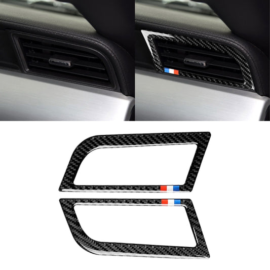 2 PCS Car USA Color Carbon Fiber Side Air Outlet Decorative Sticker for Ford Mustang 2015-2017 by buy2fix