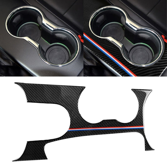 Car USA Color Carbon Fiber Left Drive Gear Position Panel Decorative Sticker for Ford Mustang 2015-2017 by buy2fix