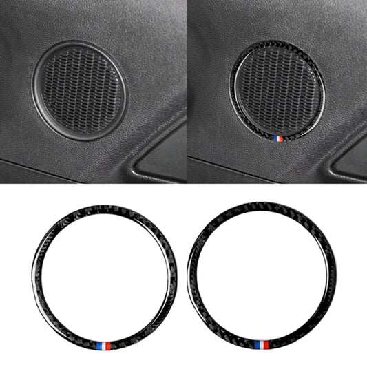 2 PCS Car USA Color Carbon Fiber Horn Ring Decorative Sticker for Ford Mustang 2015-2017 by buy2fix
