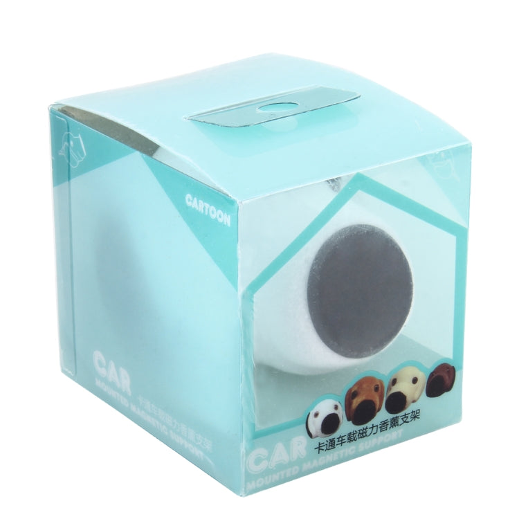 Car Cartoon Diffuser Air Freshener Perfume Vent Clip Styling Magnetic Support Phone Holder (White) by buy2fix