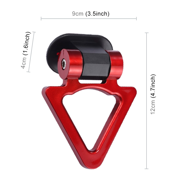 Car Truck Bumper Triangle Tow Hook Adhesive Decal Sticker Exterior Decoration (Red) by buy2fix