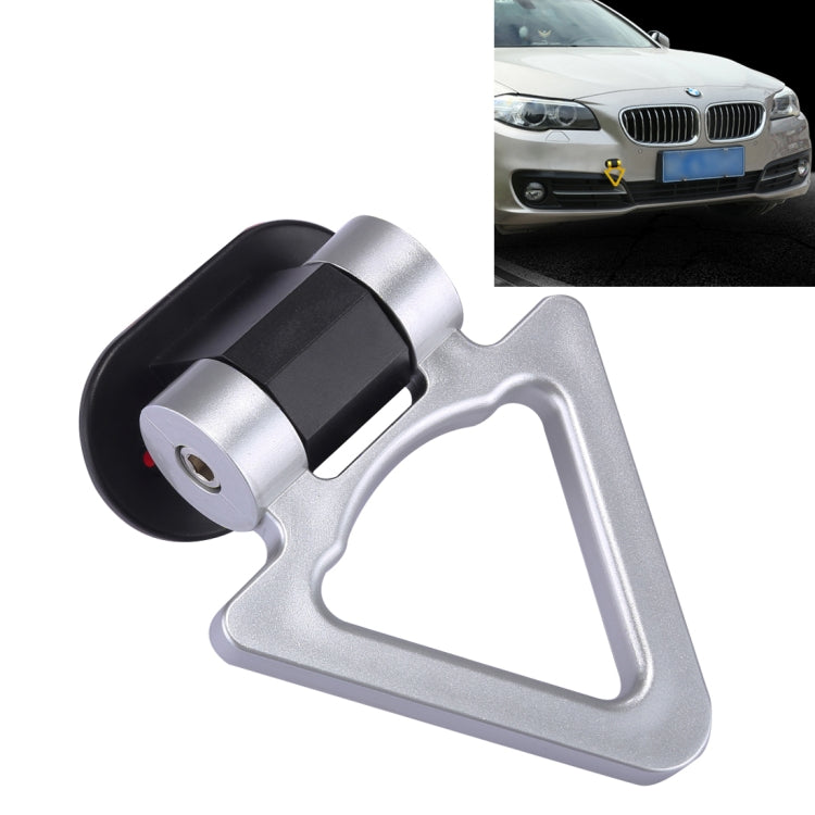 Car Truck Bumper Triangle Tow Hook Adhesive Decal Sticker Exterior Decoration (Silver) by buy2fix