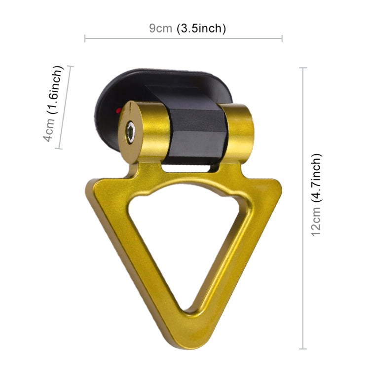 Car Truck Bumper Triangle Tow Hook Adhesive Decal Sticker Exterior Decoration (Yellow) by buy2fix