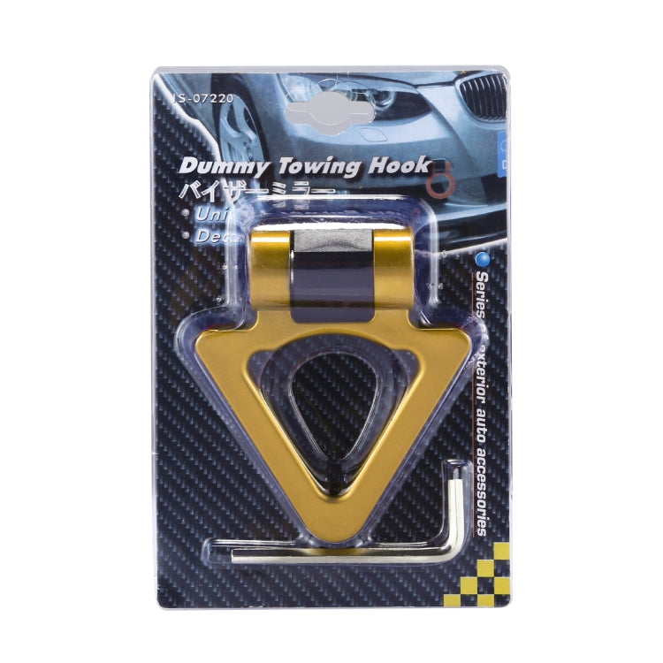 Car Truck Bumper Triangle Tow Hook Adhesive Decal Sticker Exterior Decoration (Yellow) by buy2fix