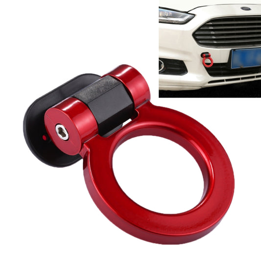 Car Truck Bumper Round Tow Hook Ring Adhesive Decal Sticker Exterior Decoration (Red) by buy2fix