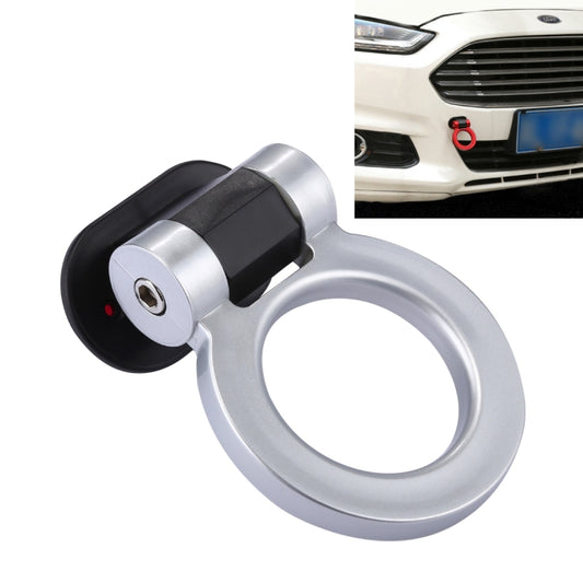 Car Truck Bumper Round Tow Hook Ring Adhesive Decal Sticker Exterior Decoration (Silver) by buy2fix