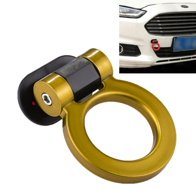 Car Truck Bumper Round Tow Hook Ring Adhesive Decal Sticker Exterior Decoration (Yellow) by buy2fix