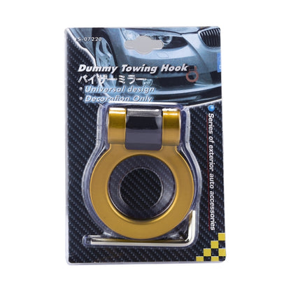 Car Truck Bumper Round Tow Hook Ring Adhesive Decal Sticker Exterior Decoration (Yellow) by buy2fix
