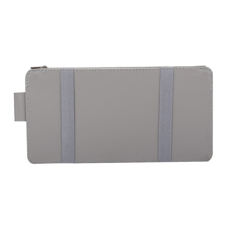 Car Sun Visor Board Paper Tissue Box CD Case Zipper Holder Card Bag Organizer (Grey) by buy2fix