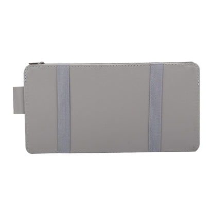 Car Sun Visor Board Paper Tissue Box CD Case Zipper Holder Card Bag Organizer (Grey) by buy2fix