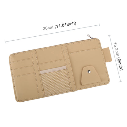 Car Sun Visor Board Paper Tissue Box CD Case Zipper Holder Card Bag Organizer (Yellow) by buy2fix