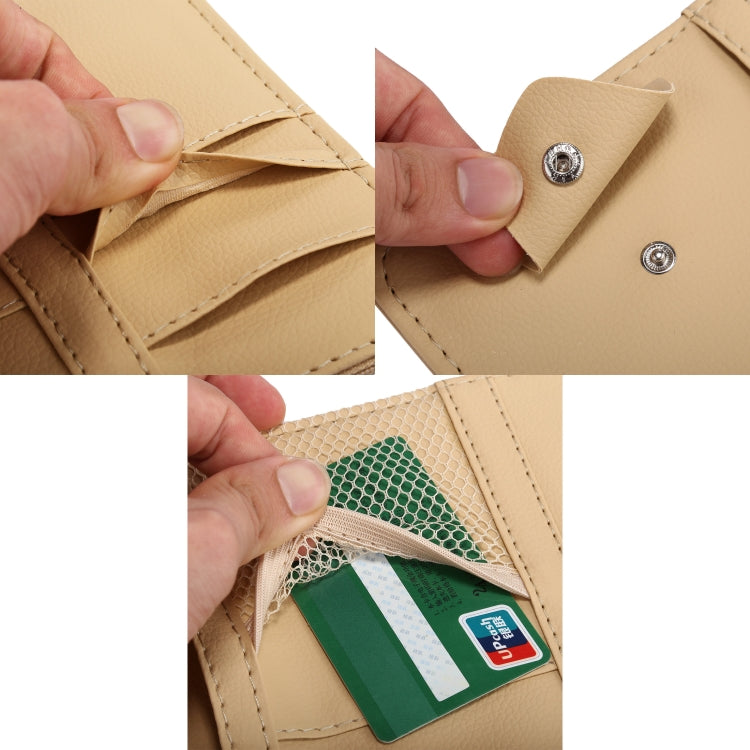 Universal Car Sun Visor Board Paper Tissue Box CD Storage Case Holder Card Bag Organizer (Yellow) by buy2fix