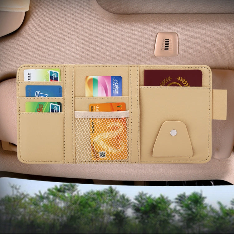 Universal Car Sun Visor Board Paper Tissue Box CD Storage Case Holder Card Bag Organizer (Yellow) by buy2fix