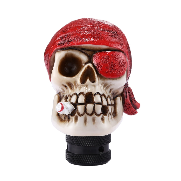 Pirate Skull Shaped Universal Vehicle Car Shifter Cover Manual Automatic Gear Shift Knob (Red) by buy2fix