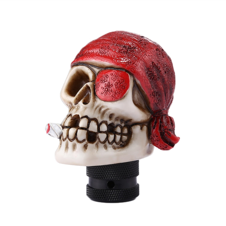 Pirate Skull Shaped Universal Vehicle Car Shifter Cover Manual Automatic Gear Shift Knob (Red) by buy2fix