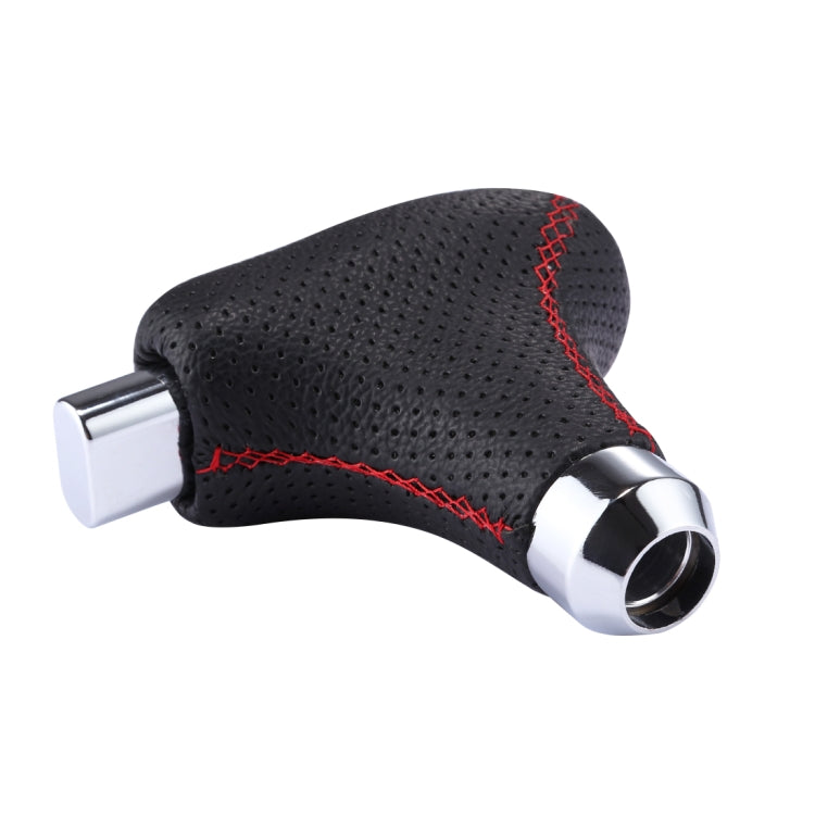 Universal Vehicle Car Black Leather Shifter Cover Manual Automatic Gear Shift Knob by buy2fix