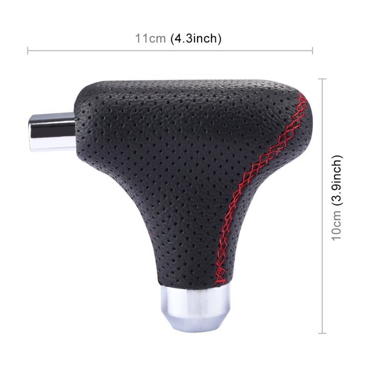 Universal Vehicle Car Black Leather Shifter Cover Manual Automatic Gear Shift Knob by buy2fix