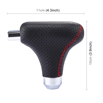 Universal Vehicle Car Black Leather Shifter Cover Manual Automatic Gear Shift Knob by buy2fix