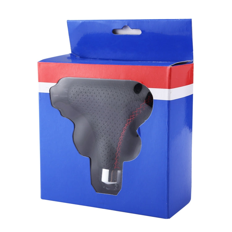 Universal Vehicle Car Black Leather Shifter Cover Manual Automatic Gear Shift Knob by buy2fix