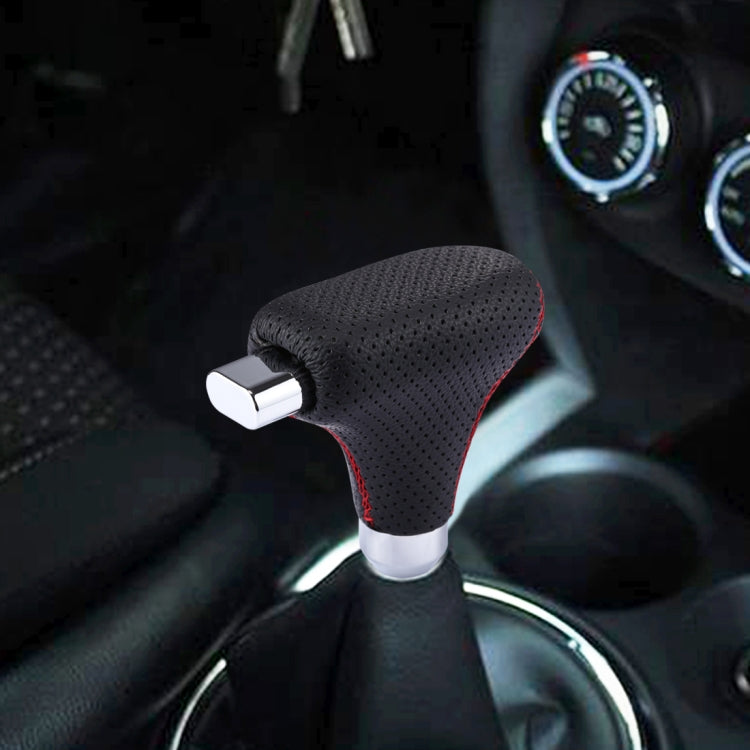 Universal Vehicle Car Black Leather Shifter Cover Manual Automatic Gear Shift Knob by buy2fix